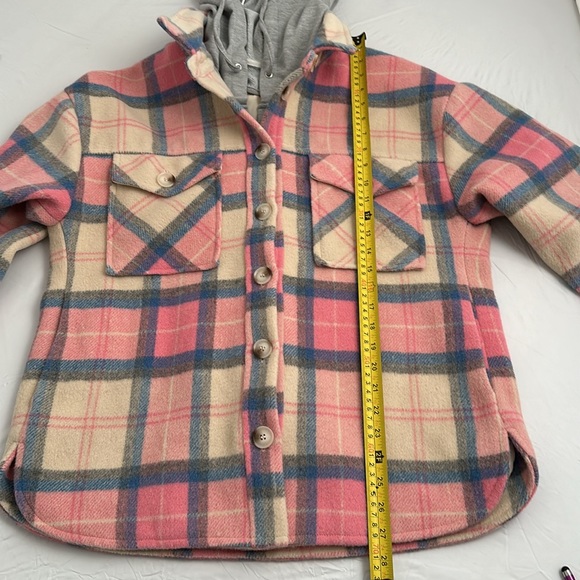 Central Park West Ryder pink blue gray plaid dickie jacket - Picture 9 of 13
